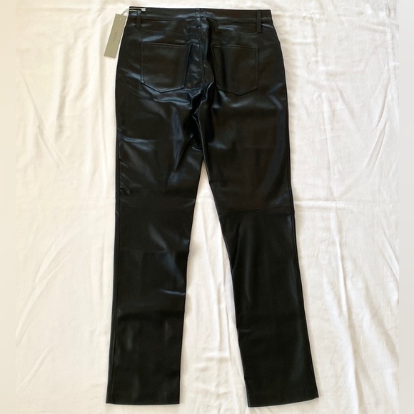 HUDSON JEANS Faux Leather Jeans in Black Beauty - Picture 9 of 16